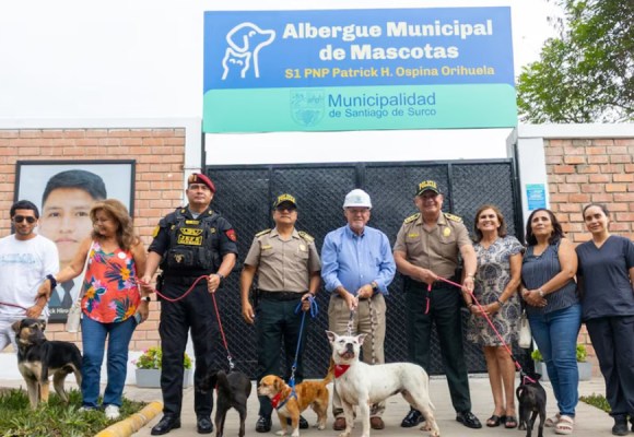 Surco: Inauguran refugio para mascotas en honor al policía que se lanzó al Rímac por salvar a un perro